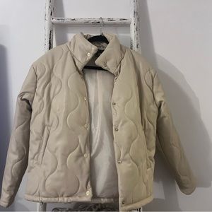 Tan quilted coat